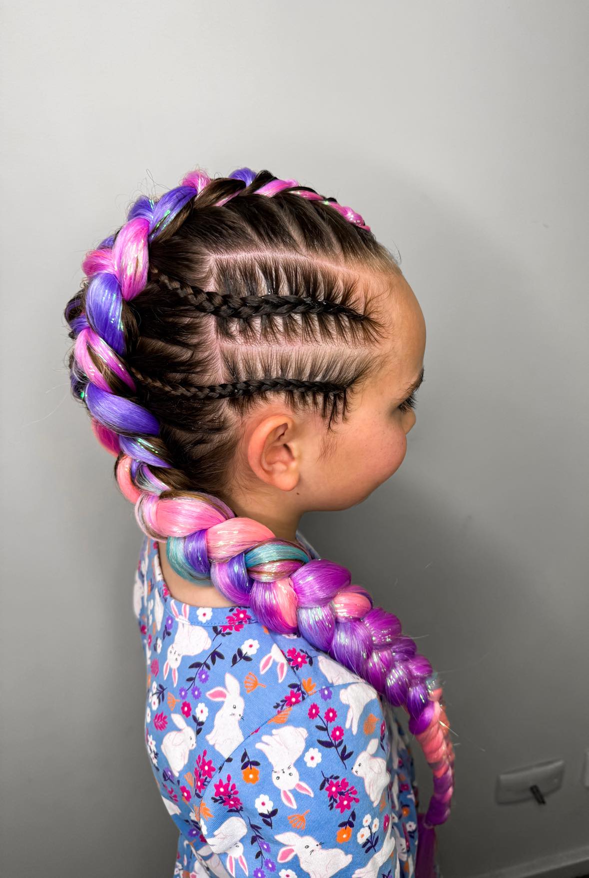 Viking style braid - with extensions