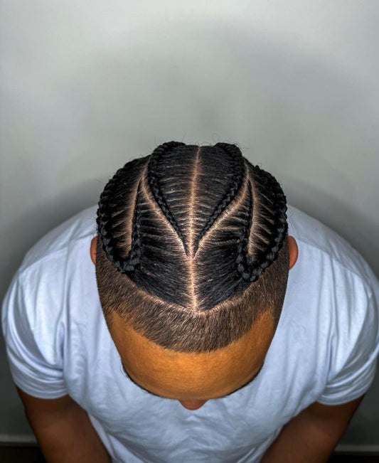 2 Corn Rows No Extensions BOOK NOW โ Apex Braids