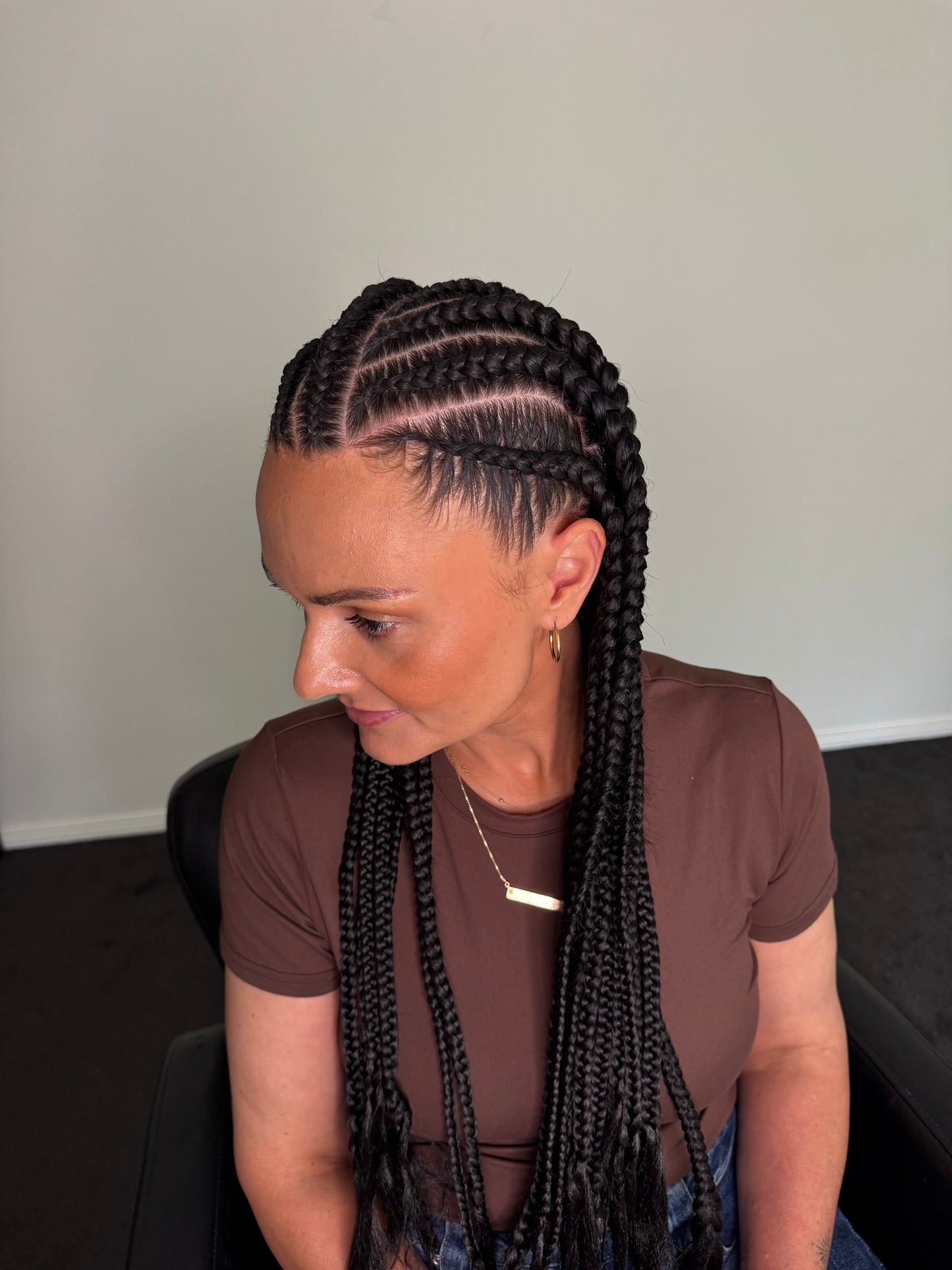 Fulani braids - with extensions